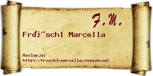 Fröschl Marcella névjegykártya